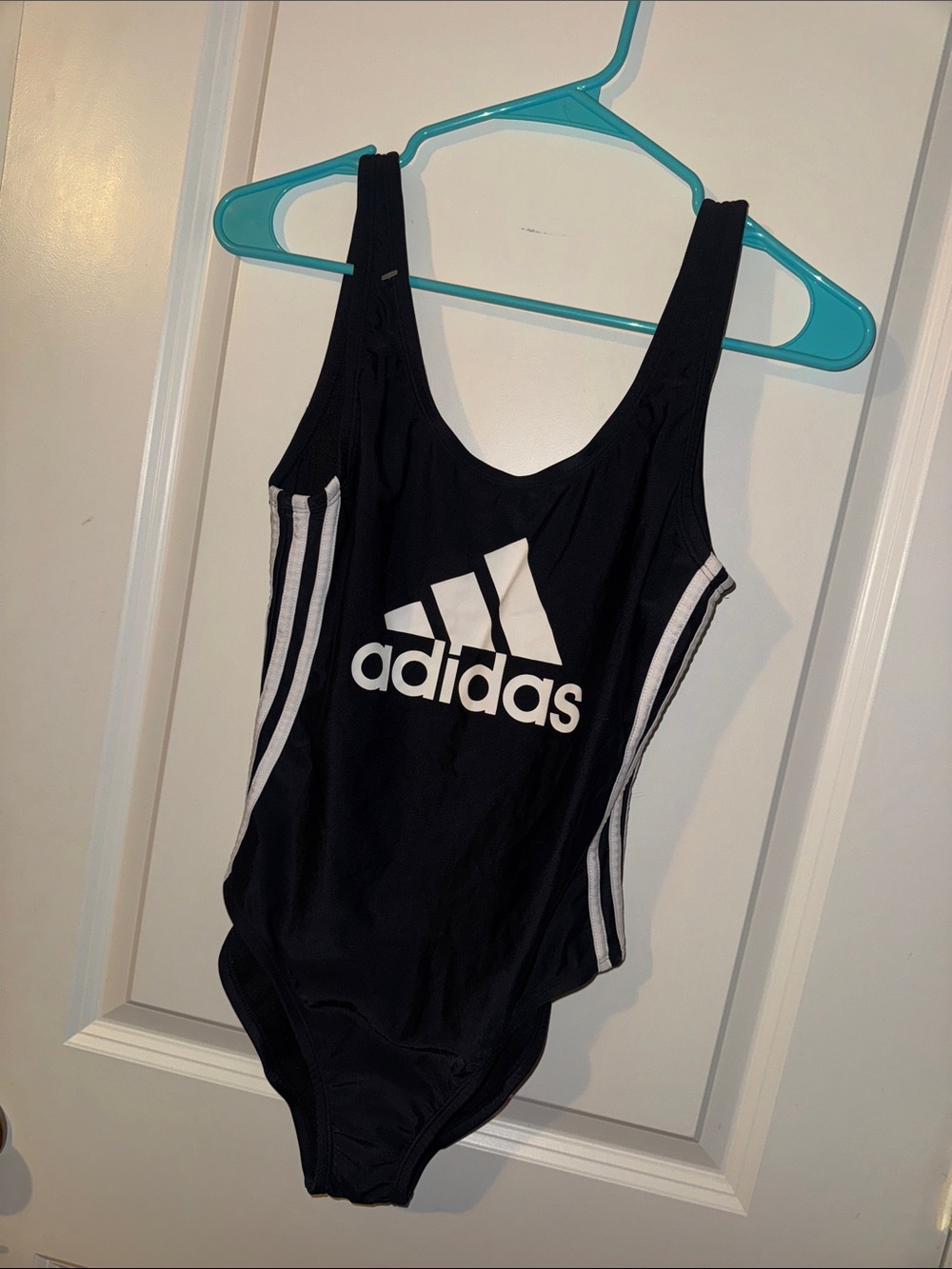 ADIDAS original Swimwear Logo Stripe One Piece Swimsuit NEW SM